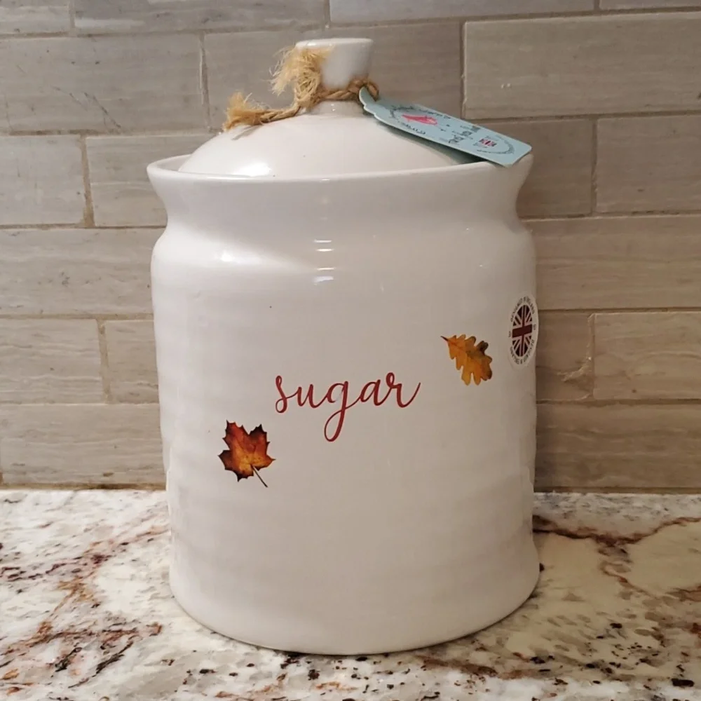 Fall Leaves Sugar Jar
